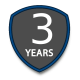 Three-year limited warranty